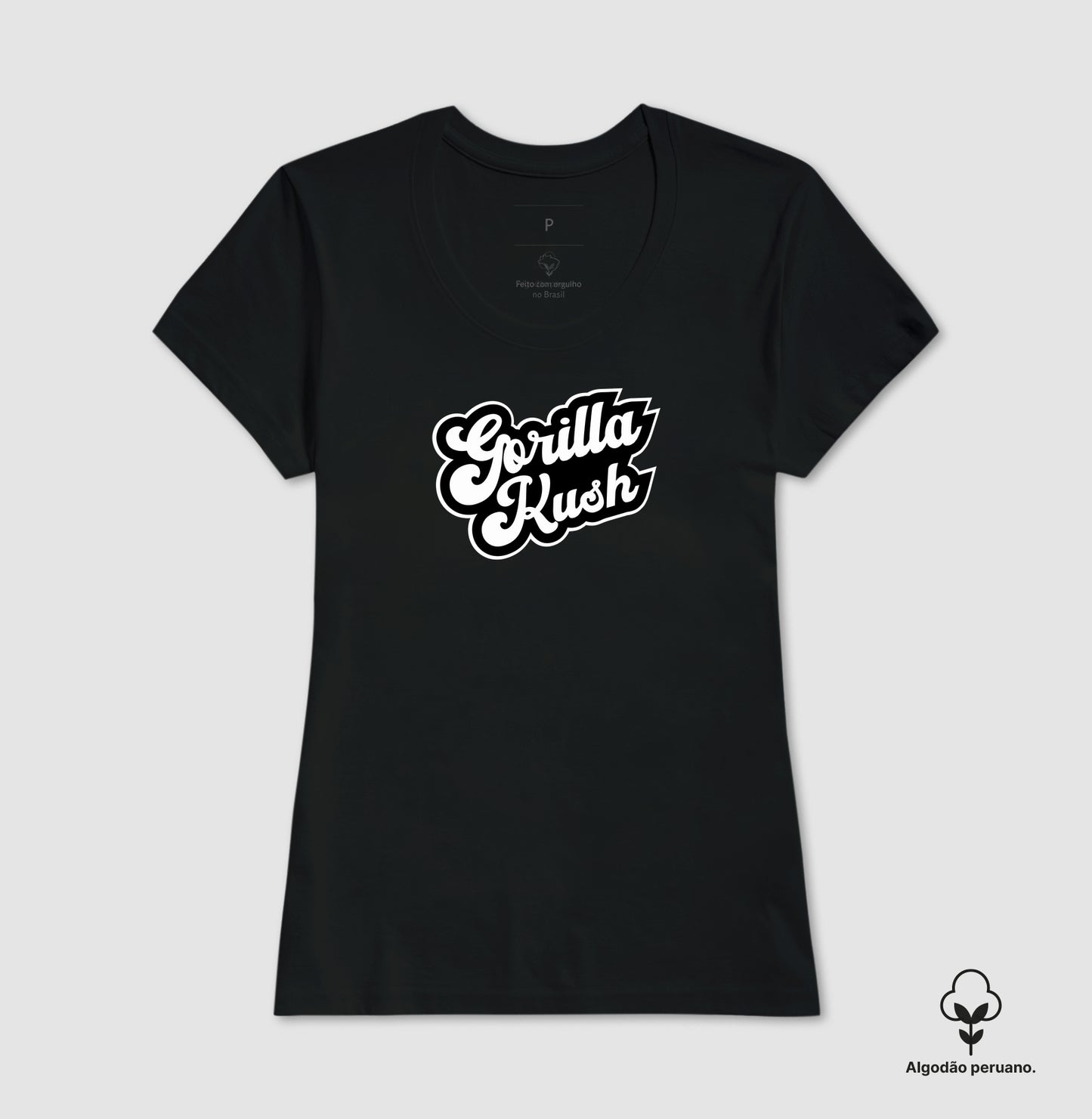 Camiseta Algodão Premium Gorilla Kush